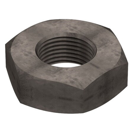 Huyett Hex Nut, 1-1/8-7, Steel, Grade A, Plain, 0.609 in Ht NUTH0K-1125-0609A56P